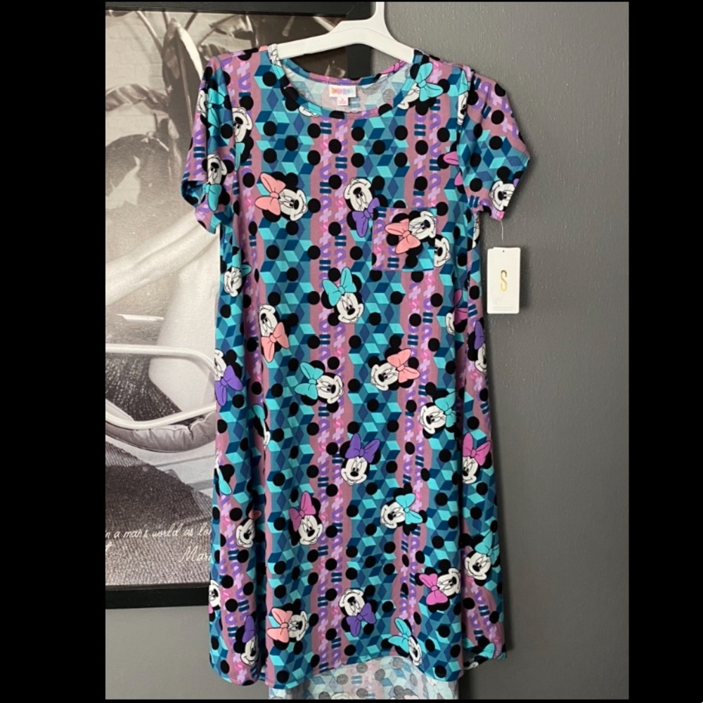 LuLaRoe Disney Carly Dress- Minnie Mouse S